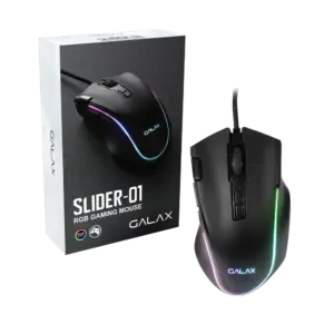 Mouse Gamer Com Fio Galax Slider SLD-01 7200 DPI 8 Botões RGB Preto MGS01IA18RG2B0 Mouse Gamer Com Fio Galax Slider SLD-01 7200 DPI 8 Botões RGB Preto MGS01IA18RG2B0