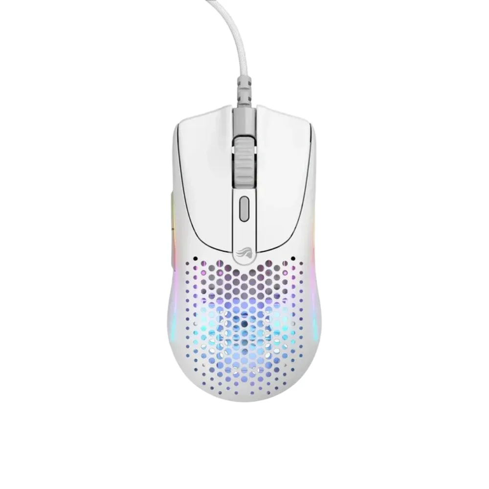 Mouse Gamer Com Fio Glorious Model O 2 Mini 26000 DPI RGB 49g Ultraleve Branco Fosco