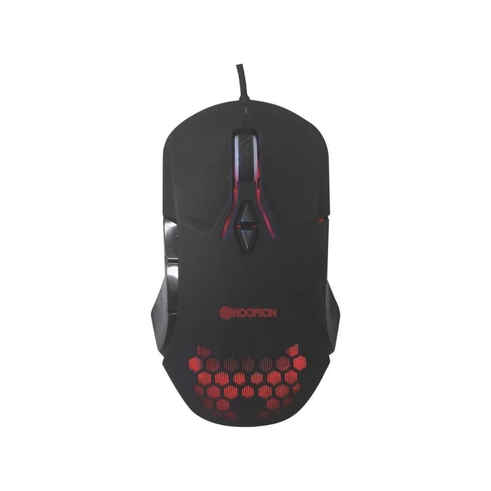 Mouse Gamer Com Fio Hoopson 3200 DPI LED RGB Preto MSG-203