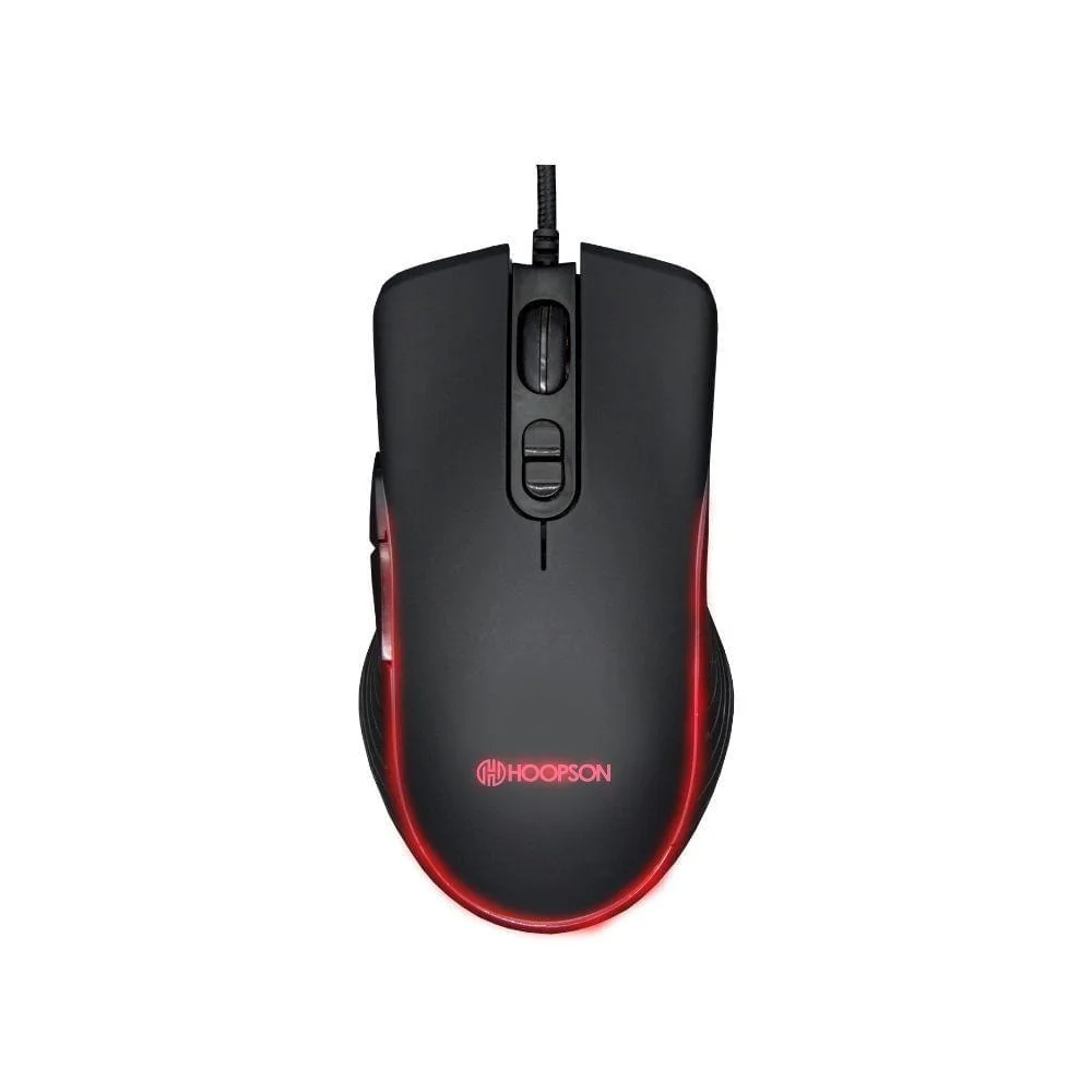 Mouse Gamer Com Fio Hoopson LED RGB Preto MSG-202