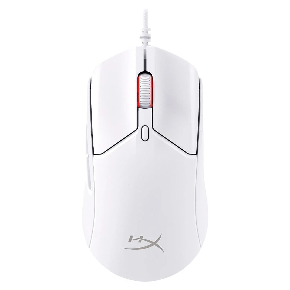 Mouse Gamer Com Fio HyperX Pulsefire Haste 2 26000 DPI 6 Botões RGB Branco 6N0A8AA