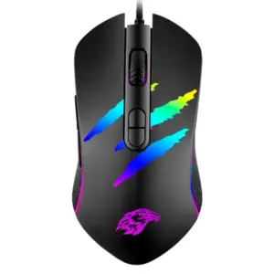 Mouse Gamer Com Fio K-mex 3200 DPI Botões Programáveis RGB MO-YA37 Mouse Gamer Com Fio K-mex 3200 DPI Botões Programáveis RGB MO-YA37