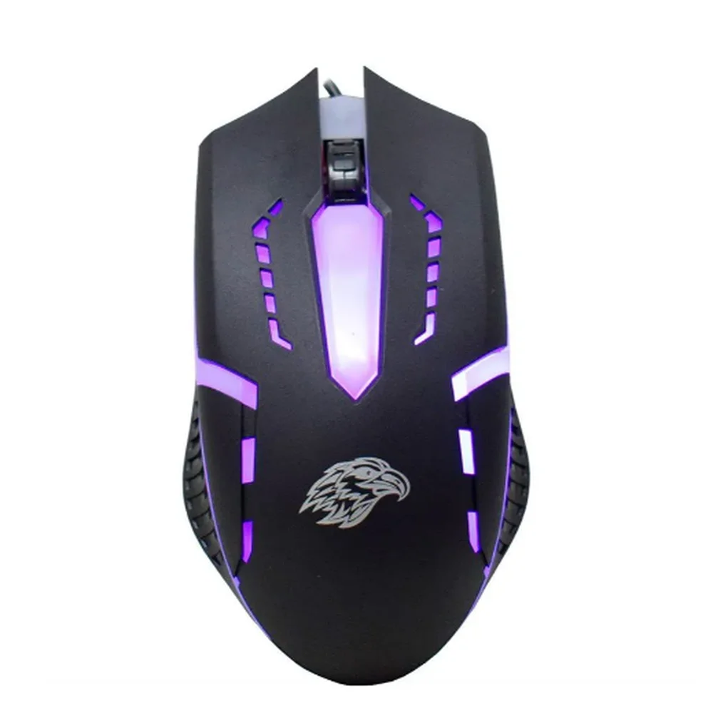 Mouse Gamer Com Fio K-mex 1600 DPI LED Preto MOA8