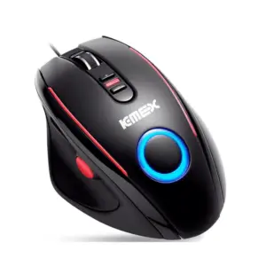 Mouse Gamer K-Mex ML-G235 Laser 3200 DPI 7 Botões Ajuste de Peso Preto e Vermelho Mouse Gamer K-Mex ML-G235 Laser 3200 DPI 7 Botões Ajuste de Peso Preto e Vermelho