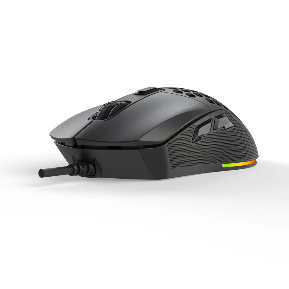 Mouse Gamer Com Fio Kalkan Skadi 12400 DPI 5 Botões RGB Chroma Preto