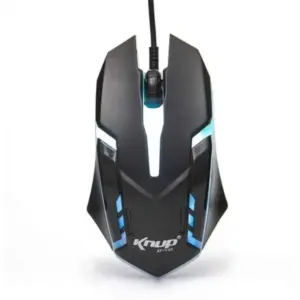 Mouse Gamer Com Fio Knup KP-V40 1600 DPI 3 Botões LED Plug & Play Preto Mouse Gamer Com Fio Knup KP-V40 1600 DPI 3 Botões LED Plug & Play Preto