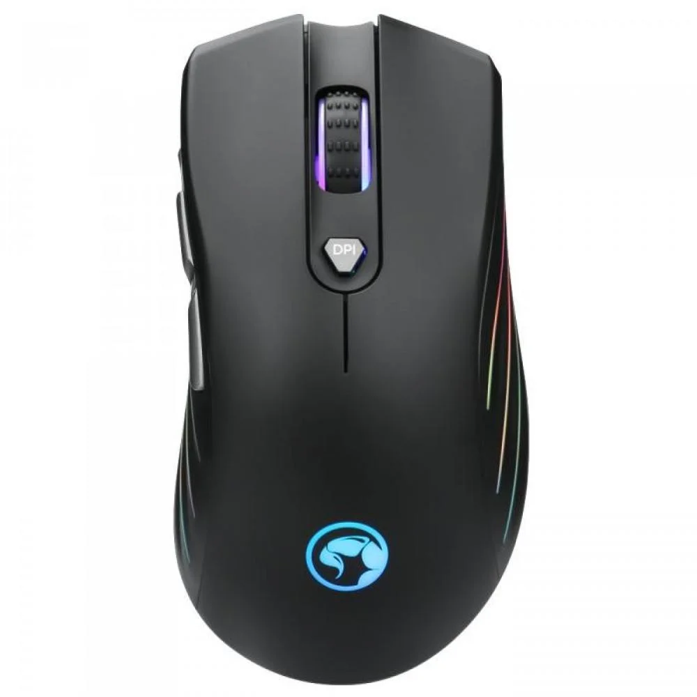 Mouse Gamer Com Fio Marvo G813 7200 DPI 7 Botões LED RGB Rainbow