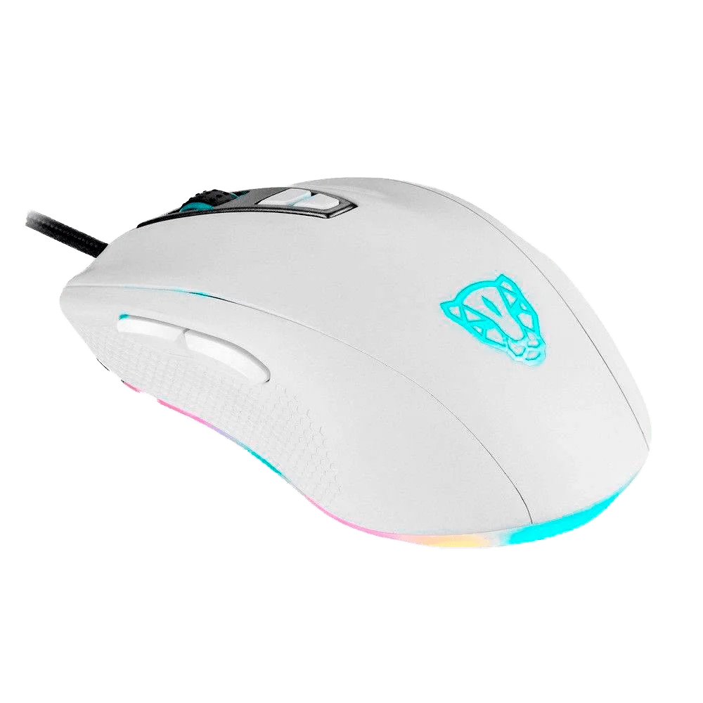 Mouse Gamer Com Fio Motospeed V60 5000 DPI Sensor PMW3320 RGB Branco