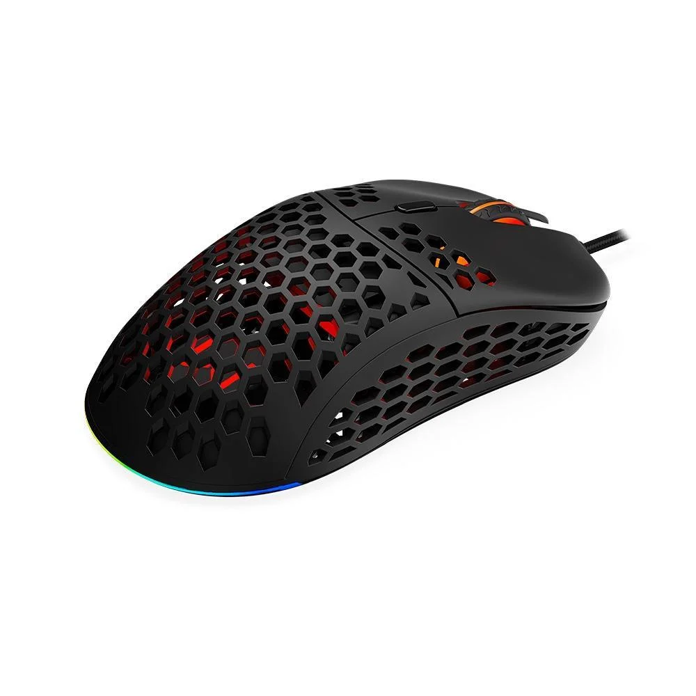 Mouse Gamer Com Fio Multi Hive 16000 DPI 8 Botões Sensor Pixart 3389 RGB MO398