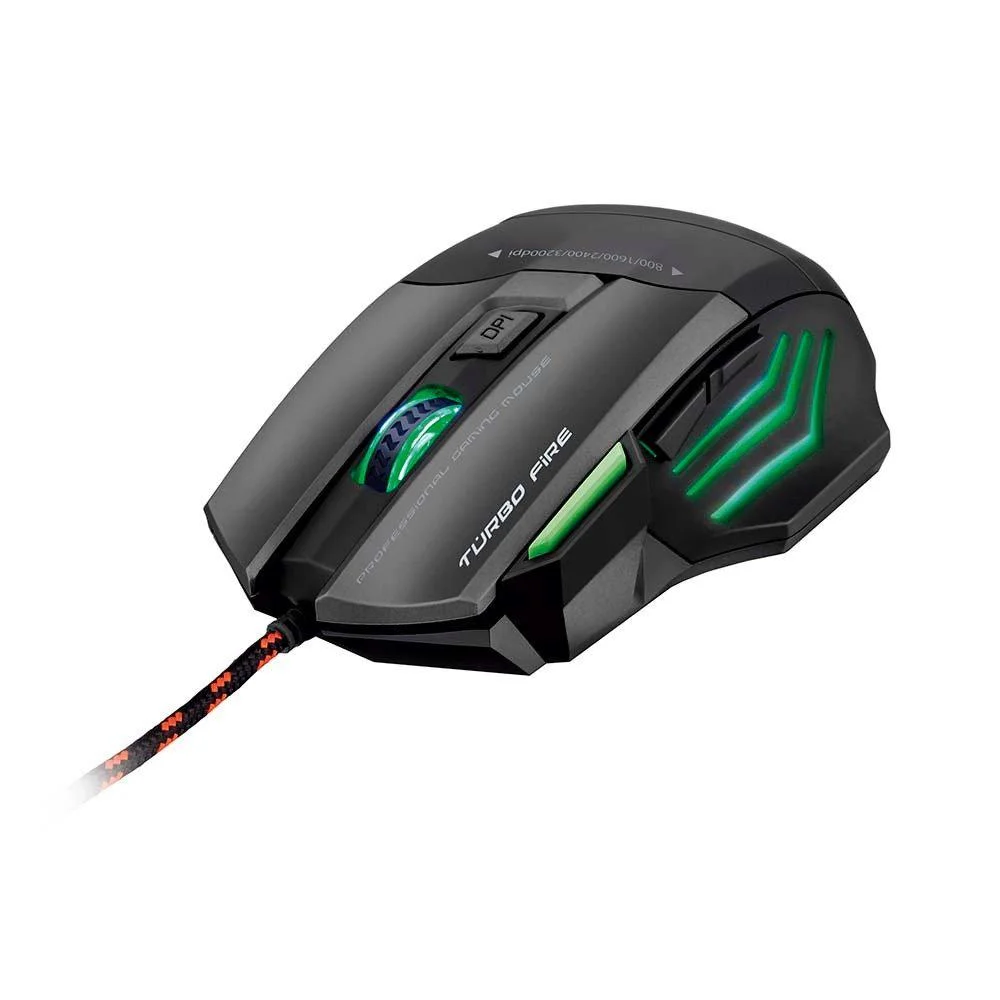Mouse Gamer Com Fio Multi Rayner 3200 DPI 7 Botões Preto