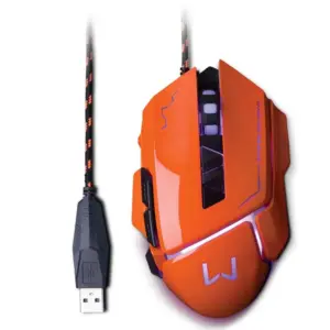 Mouse Gamer Com Fio Multi Warrior 3200 DPI 7 Botões LED Laranja MO263 Mouse Gamer Com Fio Multi Warrior 3200 DPI 7 Botões LED Laranja MO263
