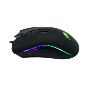 Mouse Gamer Com Fio OEX Game Onix 6400 DPI 7 Botões RGB Preto MS324