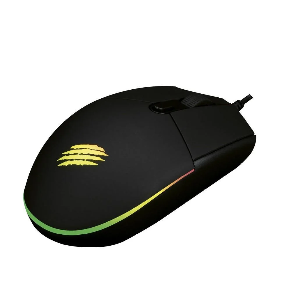 Mouse Gamer Com Fio OEX Orium 3200 DPI 6 Botões LED Rainbow Preto MS323