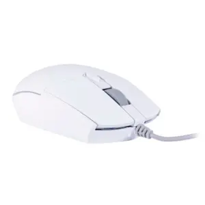 Mouse Gamer Com Fio OEX Orium 3200 DPI 6 Botões LED Rainbow Branco MS323