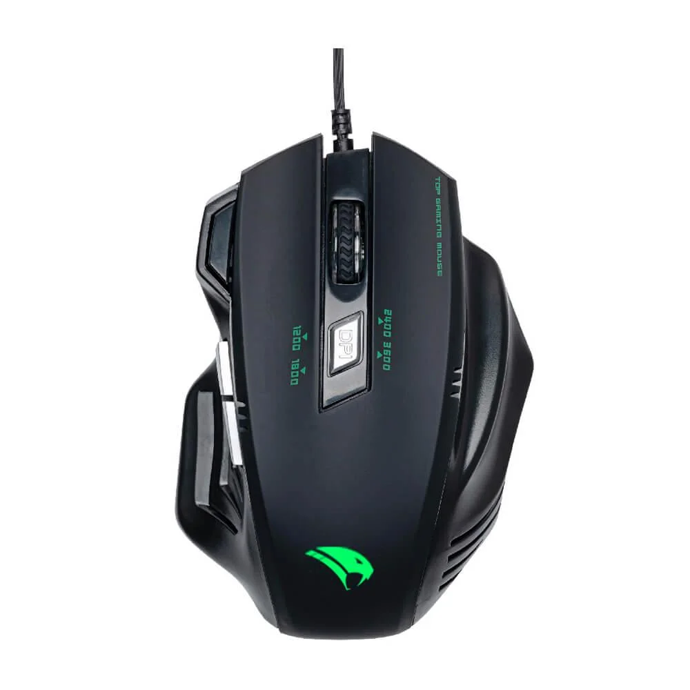 Mouse Gamer Com Fio Viper Pro Python 3600 DPI 5 Botões Óptico Preto V1410 MOPYTHON610
