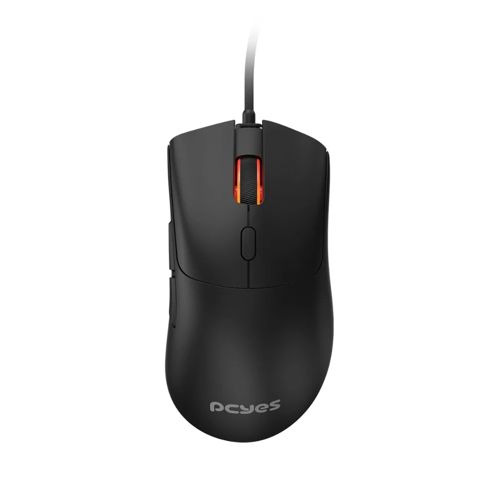 Mouse Gamer Com Fio PCYes Hydrus Black Vulcan 12400 DPI 6 Botões RGB