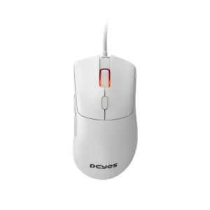 Mouse Gamer Com Fio PCYes Hydrus White Ghost 12400 DPI 6 Botões RGB PMGHWG