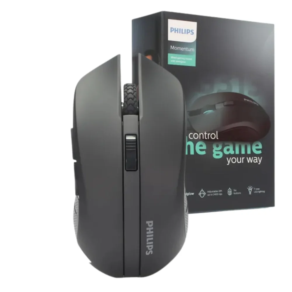 Mouse Gamer Com Fio Philips SPK9313 Preto
