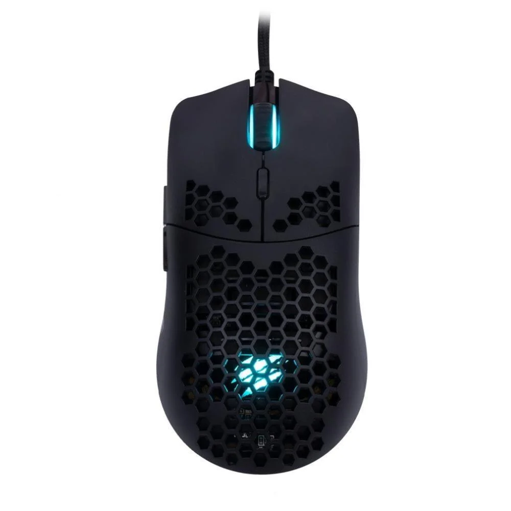 Mouse Gamer Com Fio OEX Dyon 7200 DPI 7 Botões Macro LED Preto