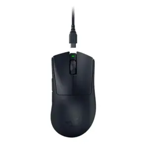 Mouse Gamer Sem Fio Razer DeathAdder V3 Pro 30000 DPI 5 Botões 63g Ultraleve 90h Bateria Preto Mouse Gamer Sem Fio Razer DeathAdder V3 Pro 30000 DPI 5 Botões 63g Ultraleve 90h Bateria Preto