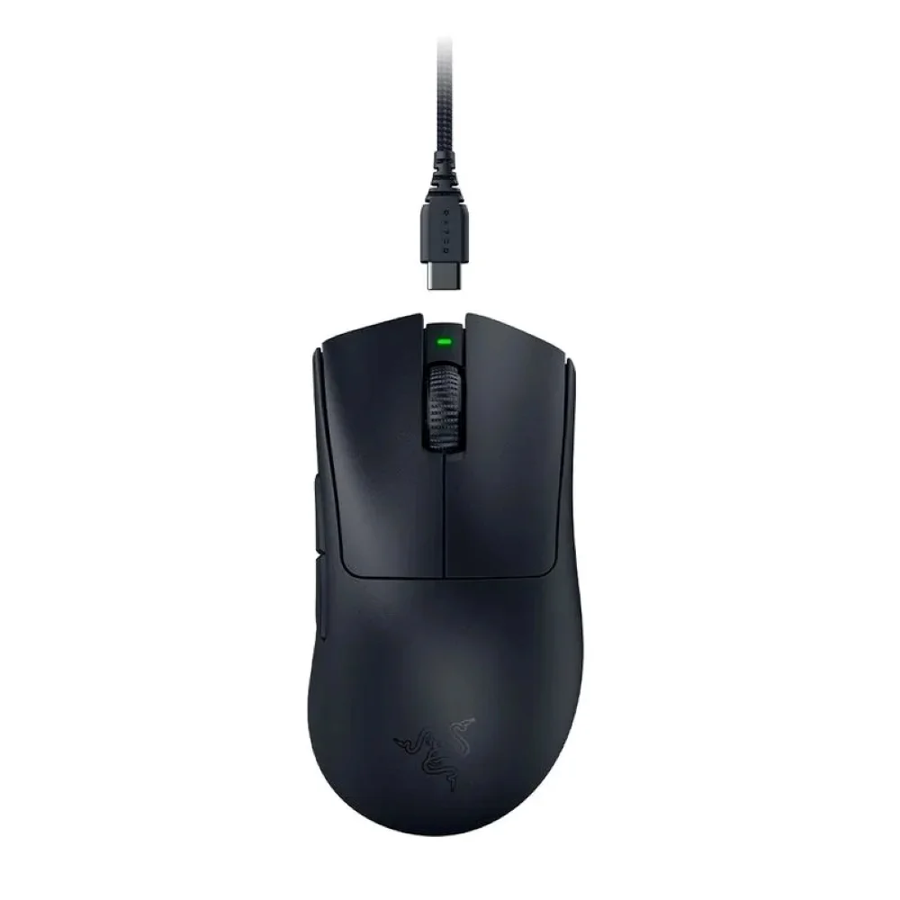 Mouse Gamer Sem Fio Razer DeathAdder V3 Pro 30000 DPI 5 Botões 63g Ultraleve 90h Bateria Preto