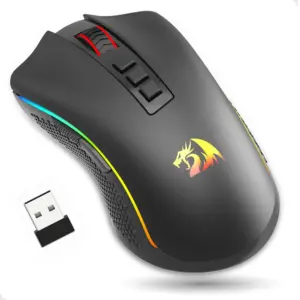 Mouse Gamer Sem Fio Redragon Cobra Pro 16000 DPI RGB Preto M711-PRO Mouse Gamer Sem Fio Redragon Cobra Pro 16000 DPI RGB Preto M711-PRO