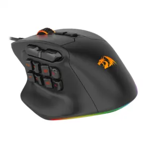 Mouse Gamer Com Fio Redragon Aatrox 12400 DPI 15 Botões MMO RGB M811-RGB