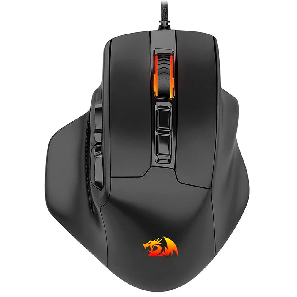 Mouse Gamer Com Fio Redragon Bullseye 12400 DPI RGB Preto M806-RGB