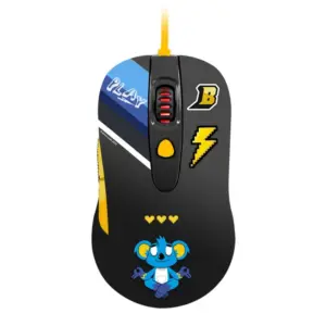 Mouse Gamer Com Fio Redragon Cerberus Brancoala Edition 7200 DPI 5 Botões RGB Preto B703