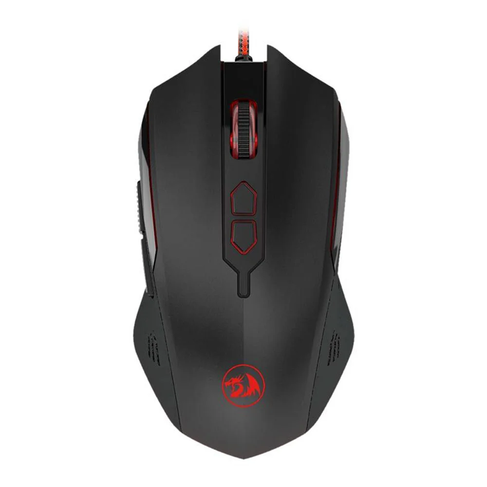 Mouse Gamer Com Fio Redragon Inquisitor 2 7200 DPI 7 Botões Sensor Óptico RGB Preto M716A