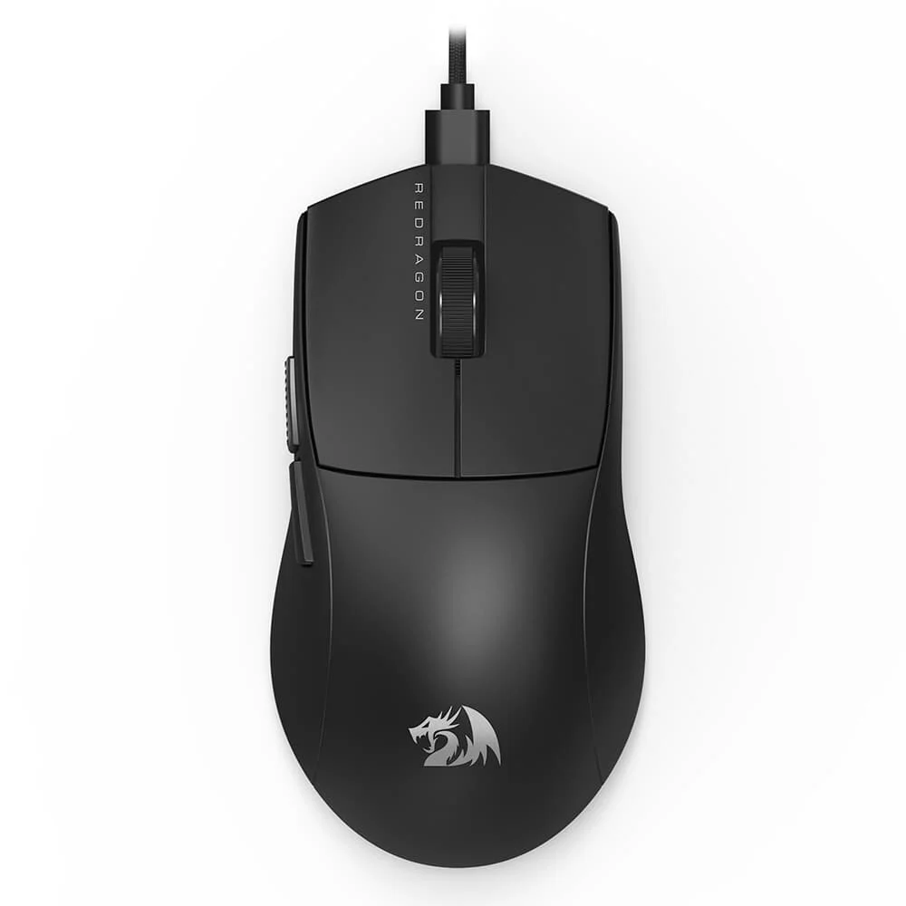 Mouse Gamer Com Fio Redragon K1ng 1K 12400 DPI 1000Hz Ambidestro Preto M724