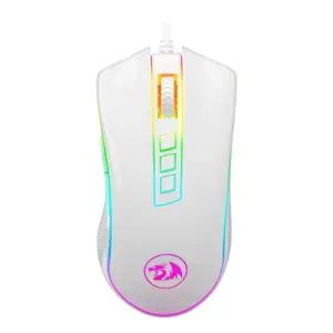 Mouse Gamer Com Fio Redragon King Cobra 2 24000 DPI 7 Botões RGB Lunar White M711W-FPS