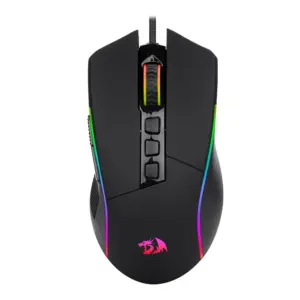 Mouse Gamer Com Fio Redragon Plank 16000 DPI 9 Botões RGB Preto M812-RGB
