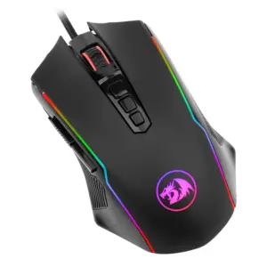 Mouse Gamer Com Fio Redragon Ranger 12400 DPI 9 Botões Programáveis RGB M910-RGB