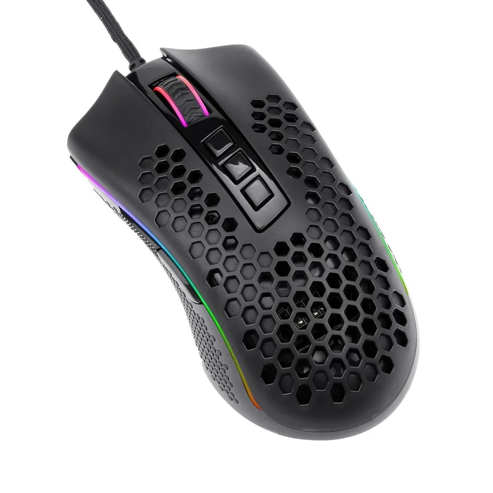 Mouse Gamer Com Fio Redragon Storm 12400 DPI 7 Botões RGB Preto M808-RGB
