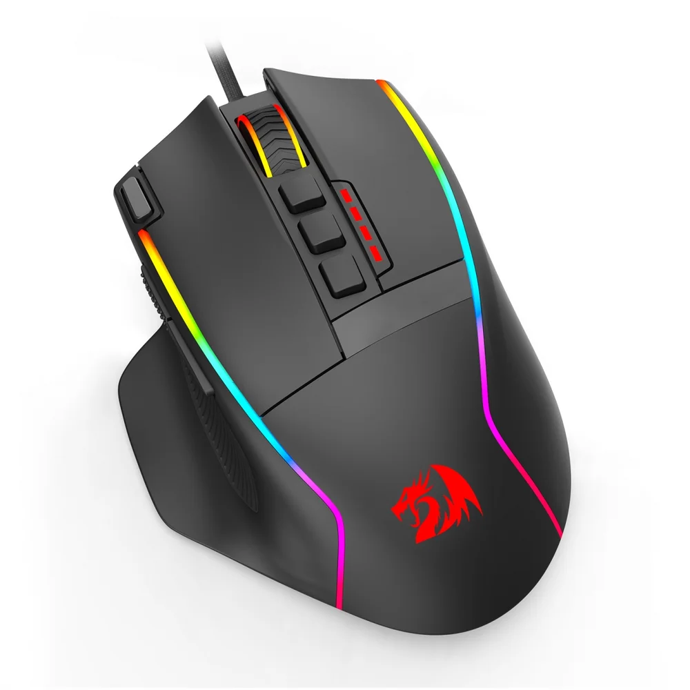 Mouse Gamer Com Fio Redragon Swain V2 26000 DPI 9 Botões Programáveis RGB M915-RGB V2