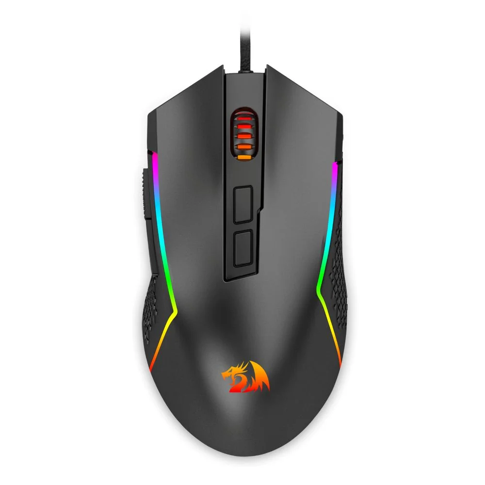 Mouse Gamer Com Fio Redragon Trident Lite RGB Preto M613-RGB