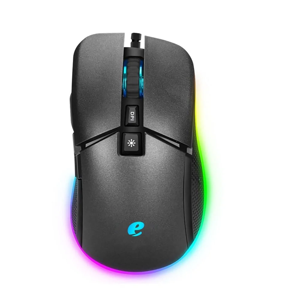 Mouse Gamer Com Fio Emachines EMW130 7200 DPI 7 Botões RGB