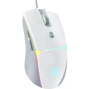 Mouse Gamer Com Fio Fortrek Crusader White Edition 12800 DPI RGB Mouse Gamer Com Fio Fortrek Crusader White Edition 12800 DPI RGB