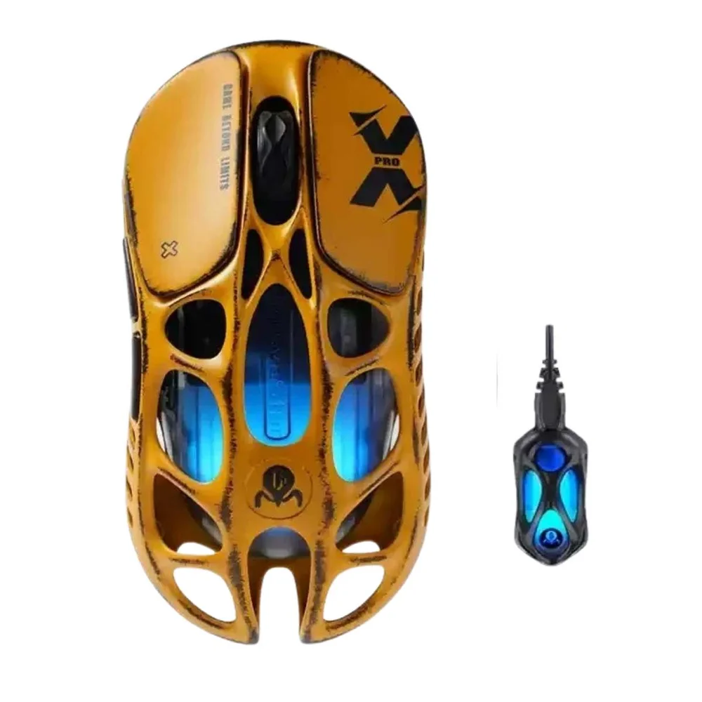 Mouse Gamer Com Fio Gravastar Mercury X Pro 8K Amarelo