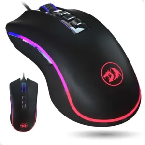 Mouse Gamer Com Fio Redragon King Cobra 2 V2 24000 DPI RGB Preto M711-FPS-1
