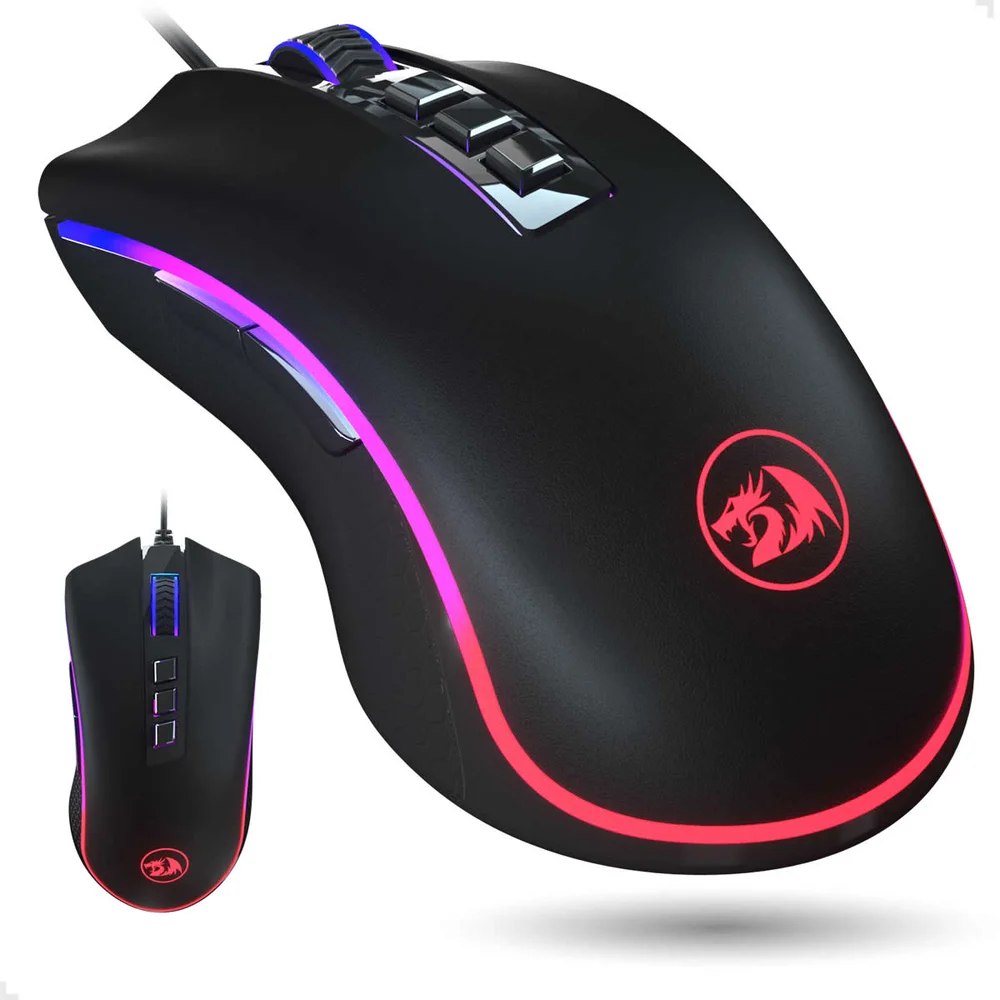 Mouse Gamer Com Fio Redragon King Cobra 2 V2 24000 DPI RGB Preto M711-FPS-1
