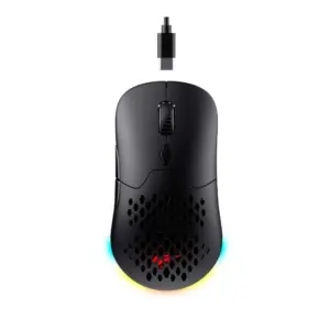 Mouse Gamer Sem Fio Havit MS963WB 8000 DPI 7 Botões Bluetooth 2.4G RGB Preto Mouse Gamer Sem Fio Havit MS963WB 8000 DPI 7 Botões Bluetooth 2.4G RGB Preto