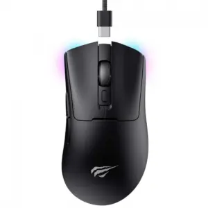 Mouse Gamer Sem Fio Havit MS966WB 12000 DPI Sensor Pixart Bluetooth/2.4GHz RGB Preto Mouse Gamer Sem Fio Havit MS966WB 12000 DPI Sensor Pixart Bluetooth/2.4GHz RGB Preto