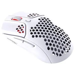 Mouse Gamer Sem Fio HyperX Haste 16000 DPI 6 Botões Branco 4P5D8AA Mouse Gamer Sem Fio HyperX Haste 16000 DPI 6 Botões Branco 4P5D8AA