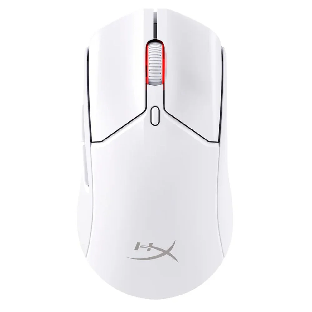 Mouse Gamer Sem Fio HyperX Pulsefire Haste 2 Wireless RGB Branco 6N0A9AA