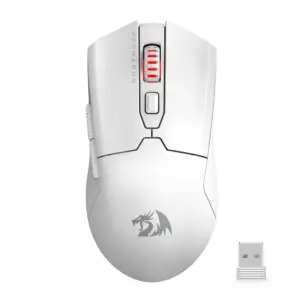 Mouse Gamer Sem Fio Redragon Fyzu Pro 26000 DPI 6 Botões Bluetooth Ambidestro Branco M995W-PRO Mouse Gamer Sem Fio Redragon Fyzu Pro 26000 DPI 6 Botões Bluetooth Ambidestro Branco M995W-PRO