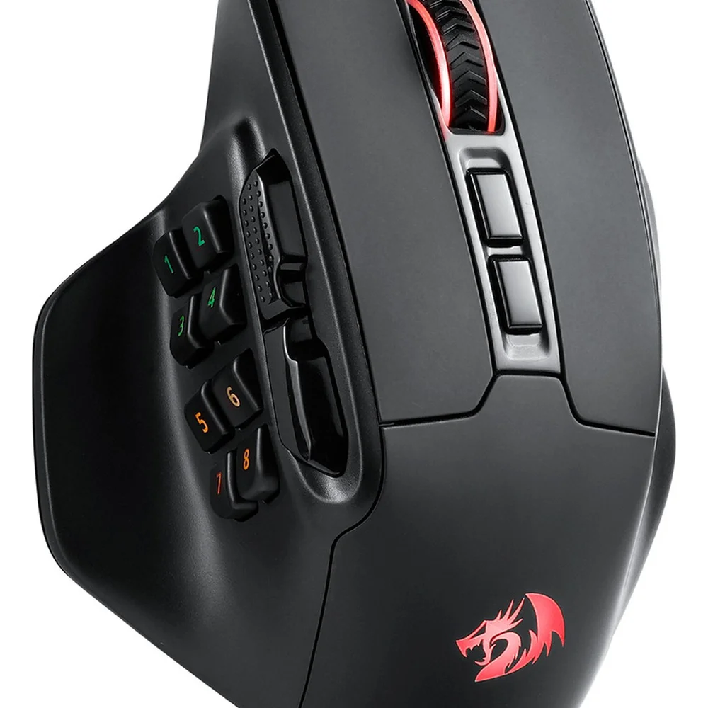 Mouse Gamer Sem Fio Redragon Aatrox Pro Wireless MMO M811RGB-PRO