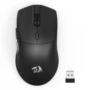 Mouse Gamer Sem Fio Redragon Neva Pro 26000 DPI 1000Hz Bluetooth/2.4GHz Ambidestro Preto M815-PRO Mouse Gamer Sem Fio Redragon Neva Pro 26000 DPI 1000Hz Bluetooth/2.4GHz Ambidestro Preto M815-PRO