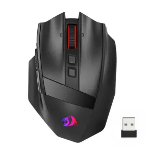 Mouse Gamer Sem Fio Redragon Rind Pro RGB Preto M813RGB-PRO Mouse Gamer Sem Fio Redragon Rind Pro RGB Preto M813RGB-PRO
